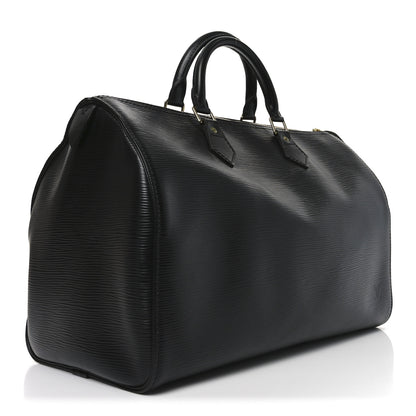 Louis Vuitton Epi Speedy 35 Black 2 of 9