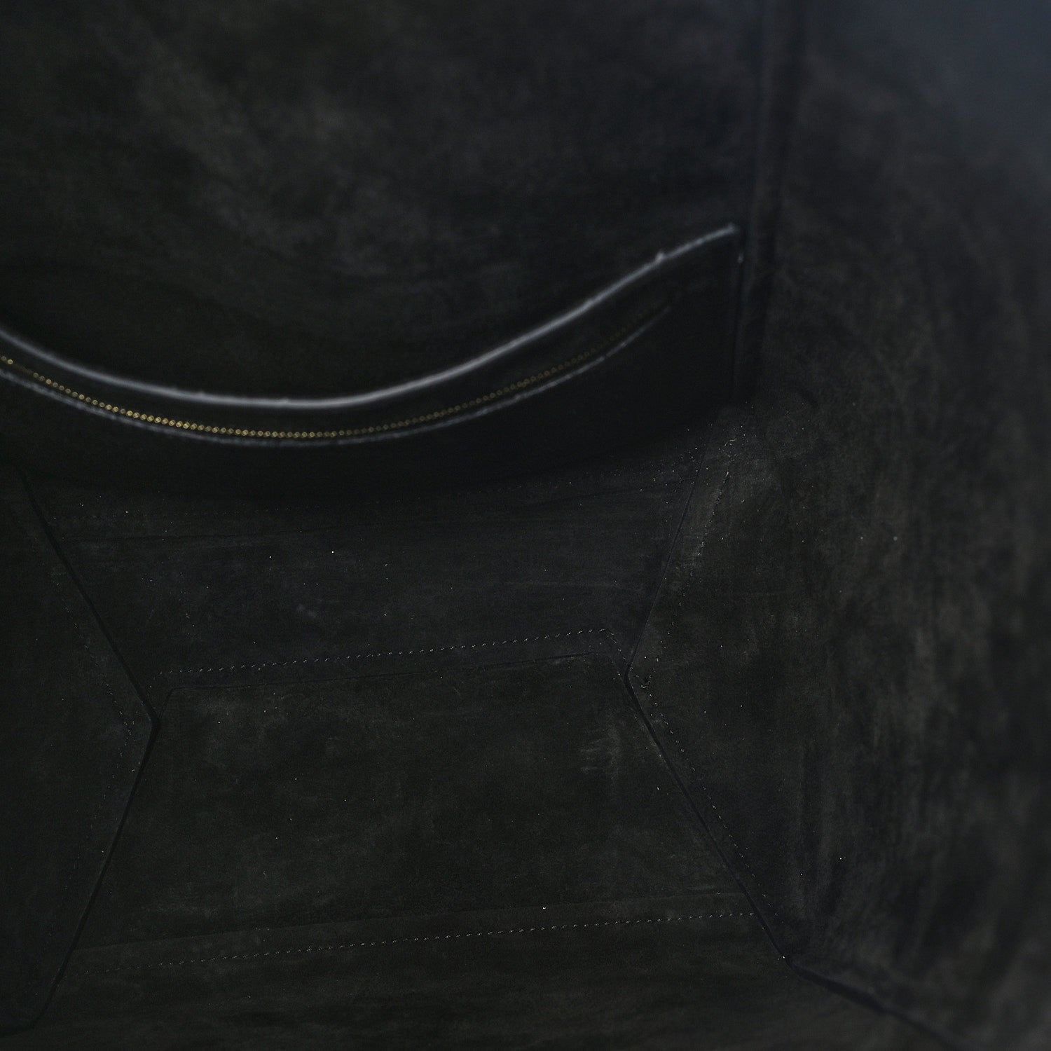 Celine Soft Grained Calfskin Sangle Bucket Bag Black 4 of 9