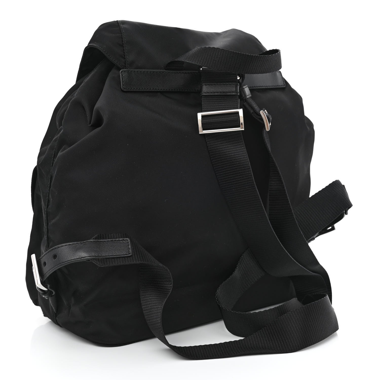 Prada Nylon Vela Medium Backpack Black 3 of 11