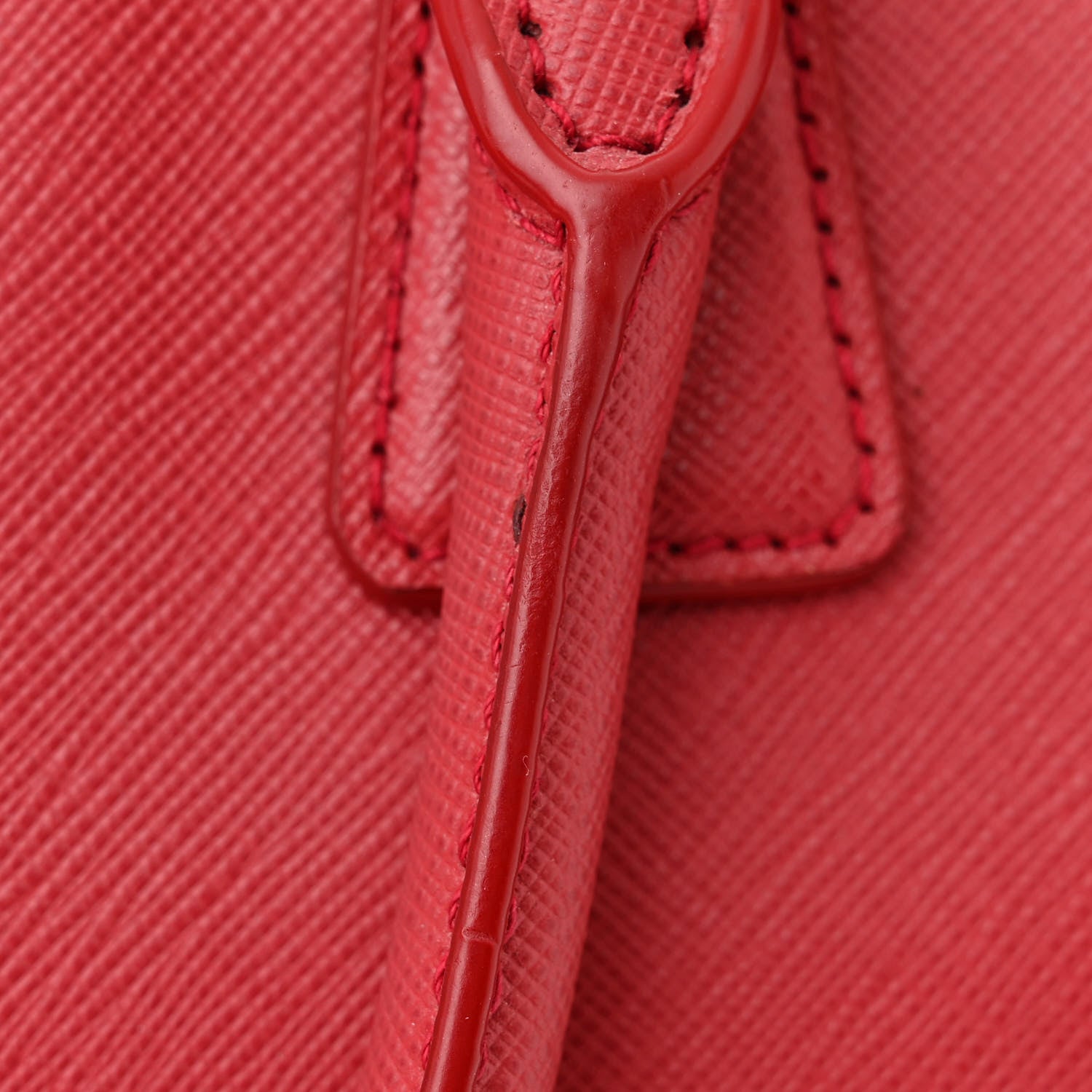 Prada Saffiano Lux Large Tote Fuoco 10 of 10