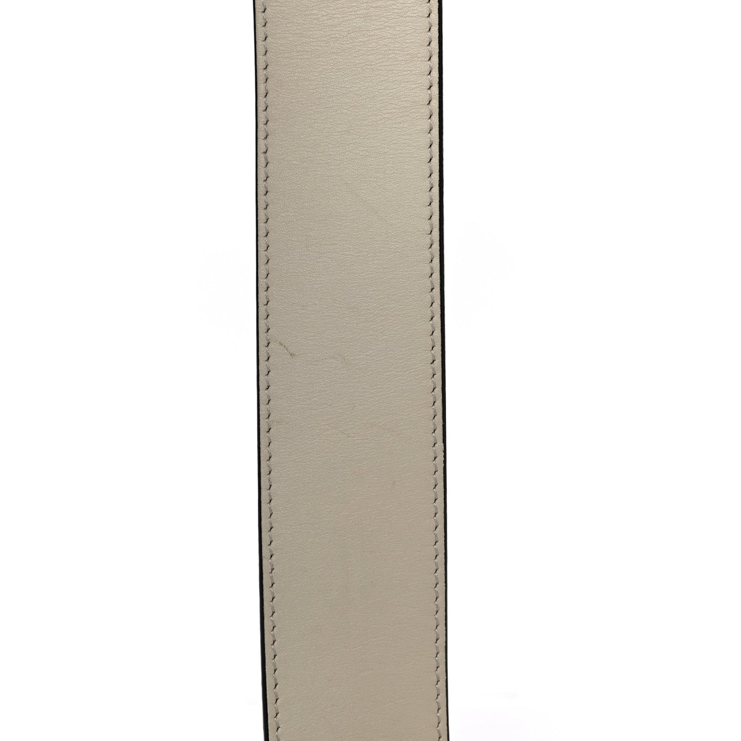 Calfskin Double G 40mm Belt 85 34 Mystic White