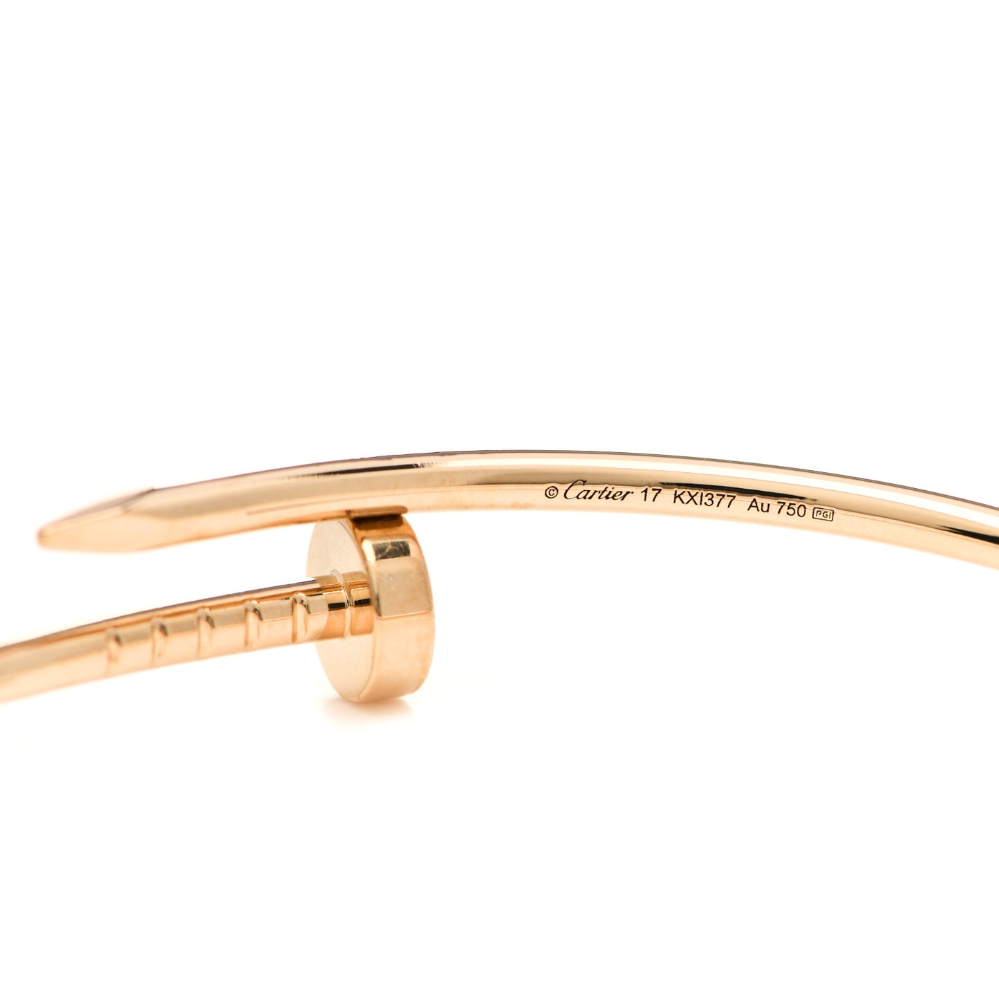 18K Yellow Gold Small Juste Un Clou Bracelet 17