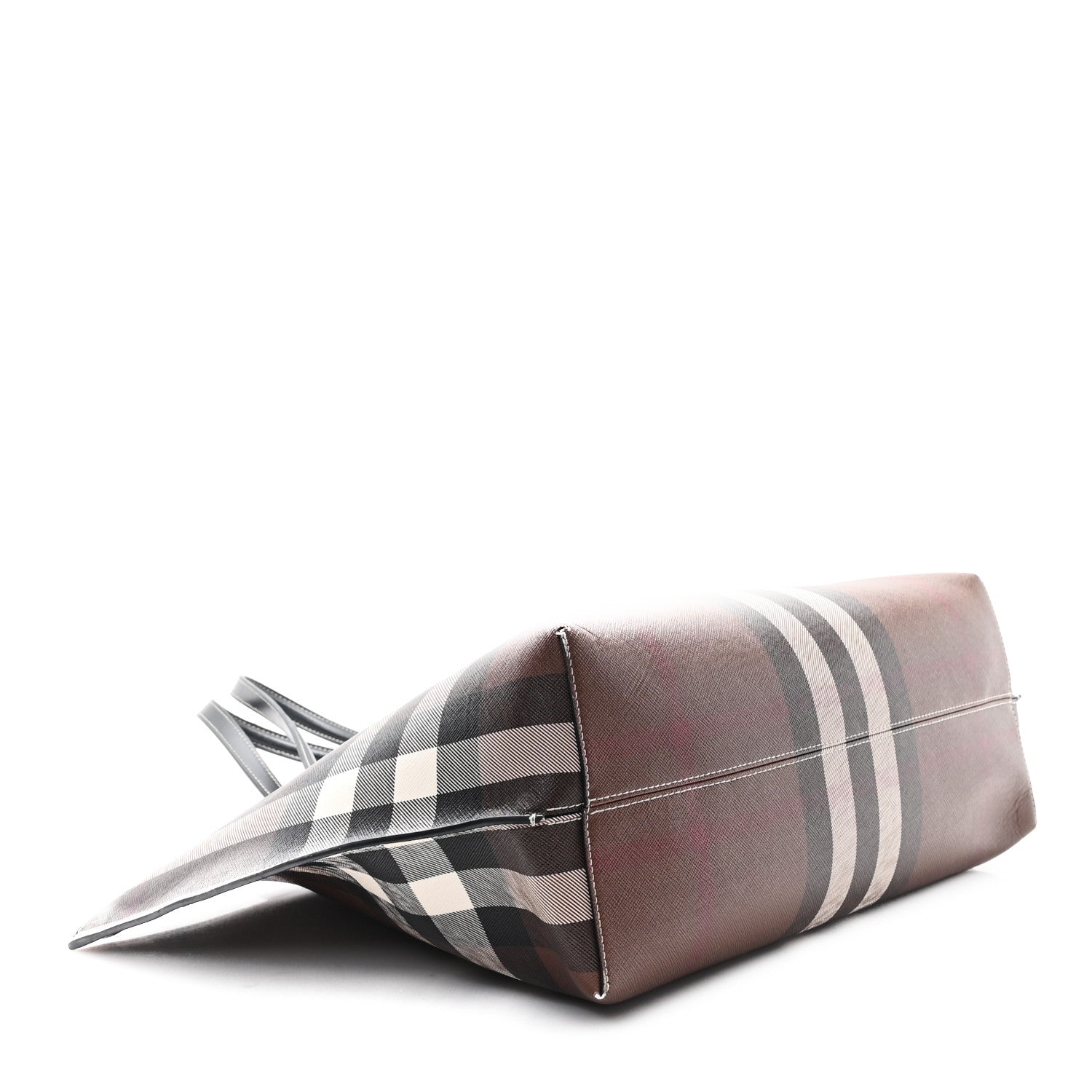 Burberry E-Canvas Check Medium Soft TB Tote Dark Birch Brown 4 of 9