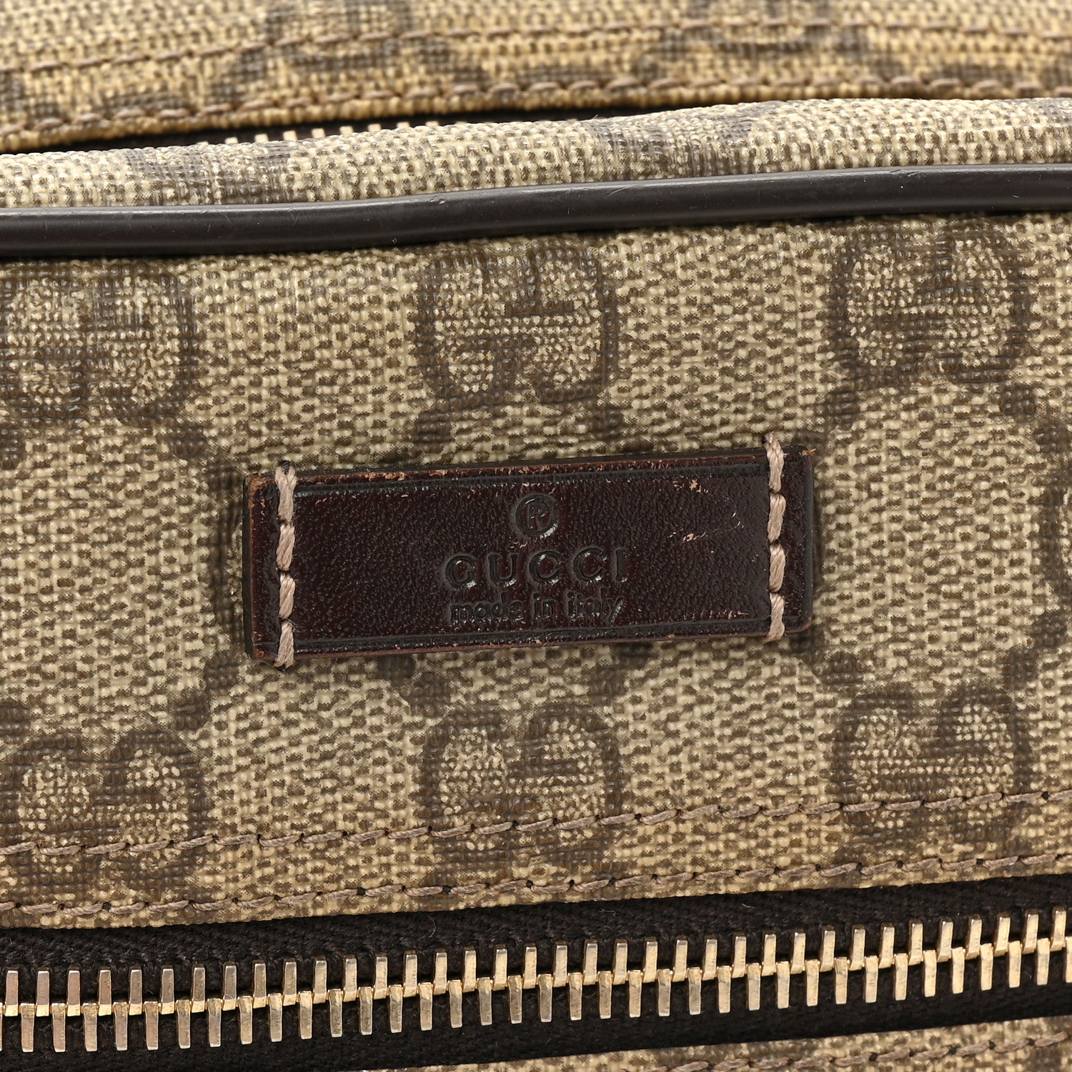 Gucci GG Plus Monogram Messenger Bag Dark Brown 12 of 13