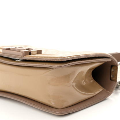 Chanel Patent Calfskin Small Boy Flap Plexiglass Beige 10 of 10
