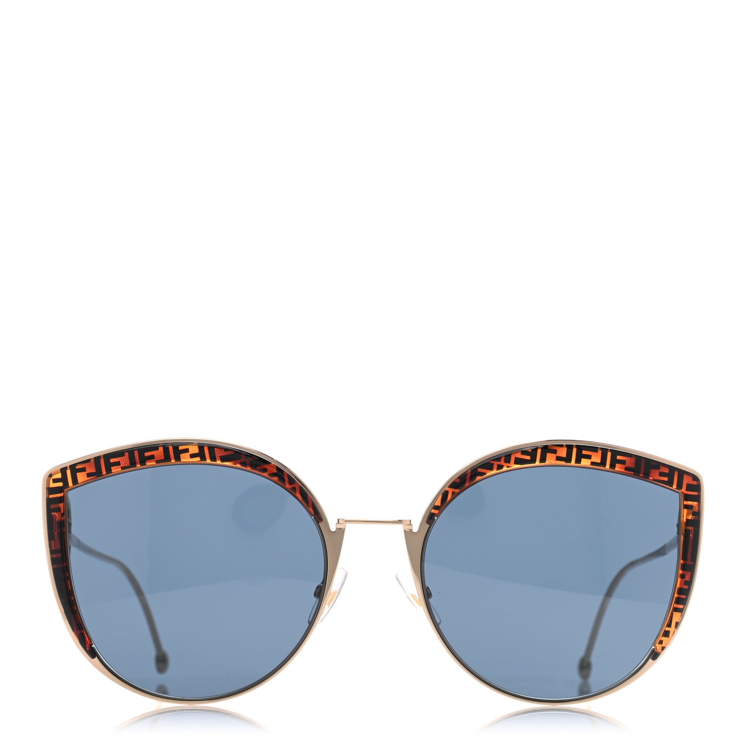 Fendi Metal Acetate F is Fendi FF Cat Eye Sunglasses FF 0290/S Blue Havana 2 of 7