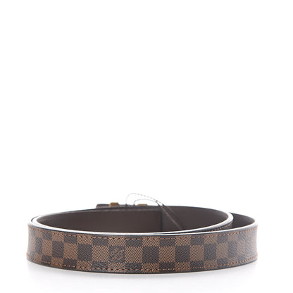 Louis Vuitton Mini Damier Ebene 25mm LV Initiales Belt 80 32 3 of 6