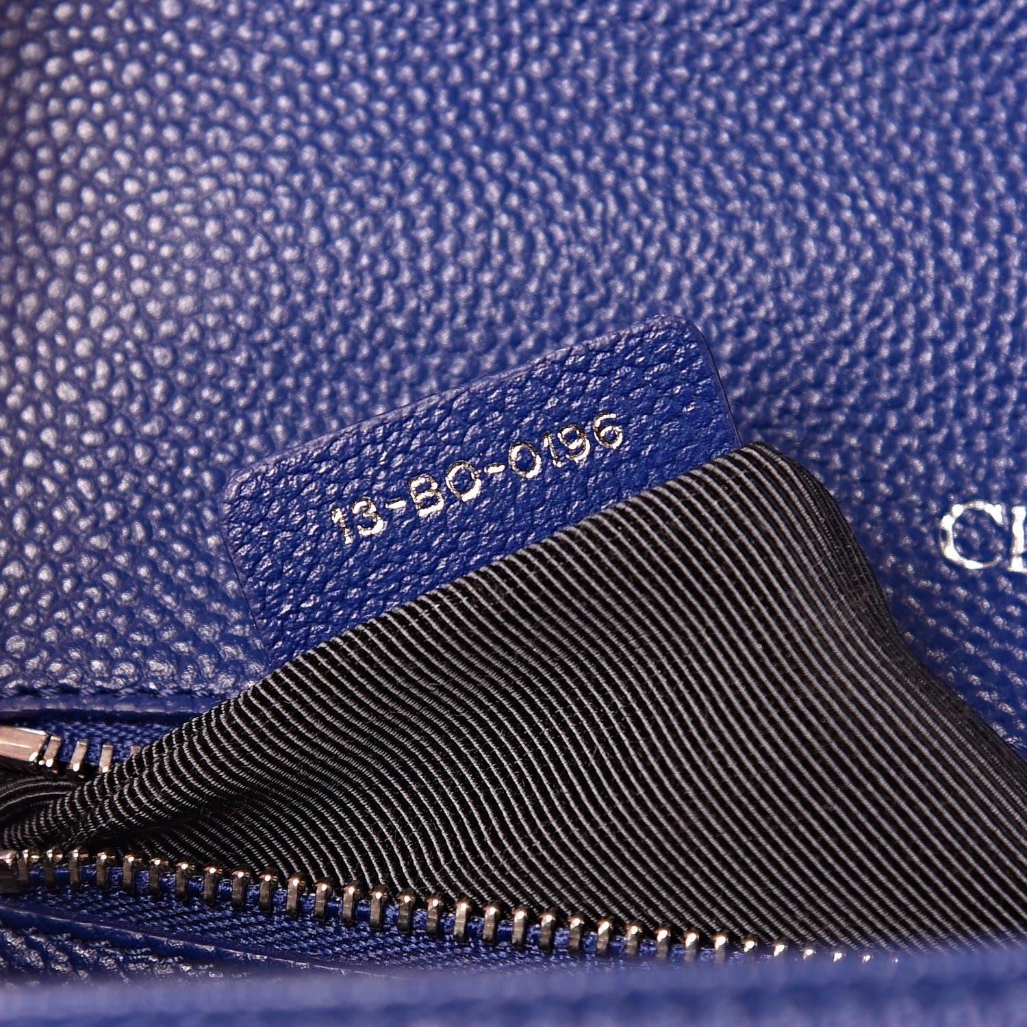 Christian Dior Grained Calfskin Small Diorama Flap Bag Bleu De Minuit 8 of 13