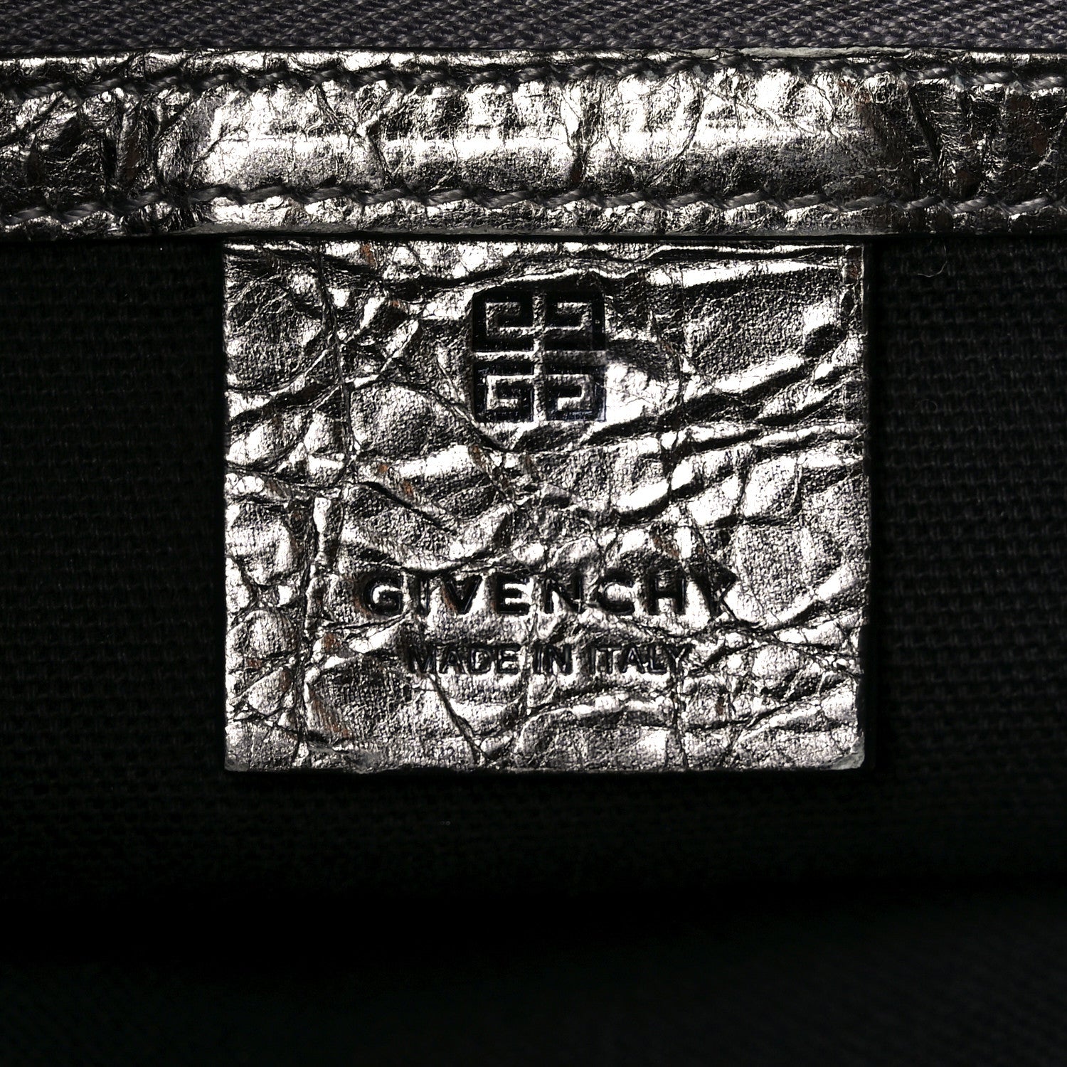 Givenchy Metallic Calfskin Medium Voyou Bag Silver 6 of 10