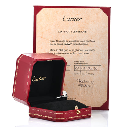 Cartier 18K White Gold Diamond Juste Un Clou Ring 49 4.75 5 of 5