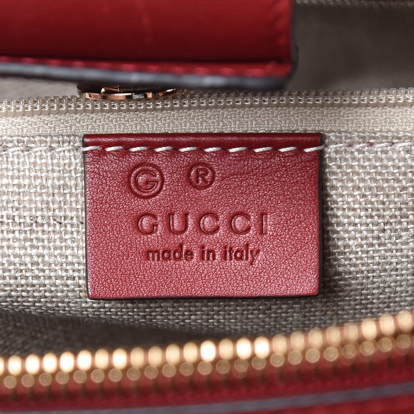 Soft Microguccissima Large Tote Red