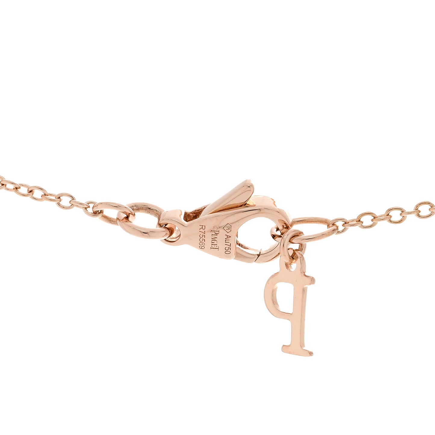 18K Rose Gold Diamond Possession Pendant Necklace
