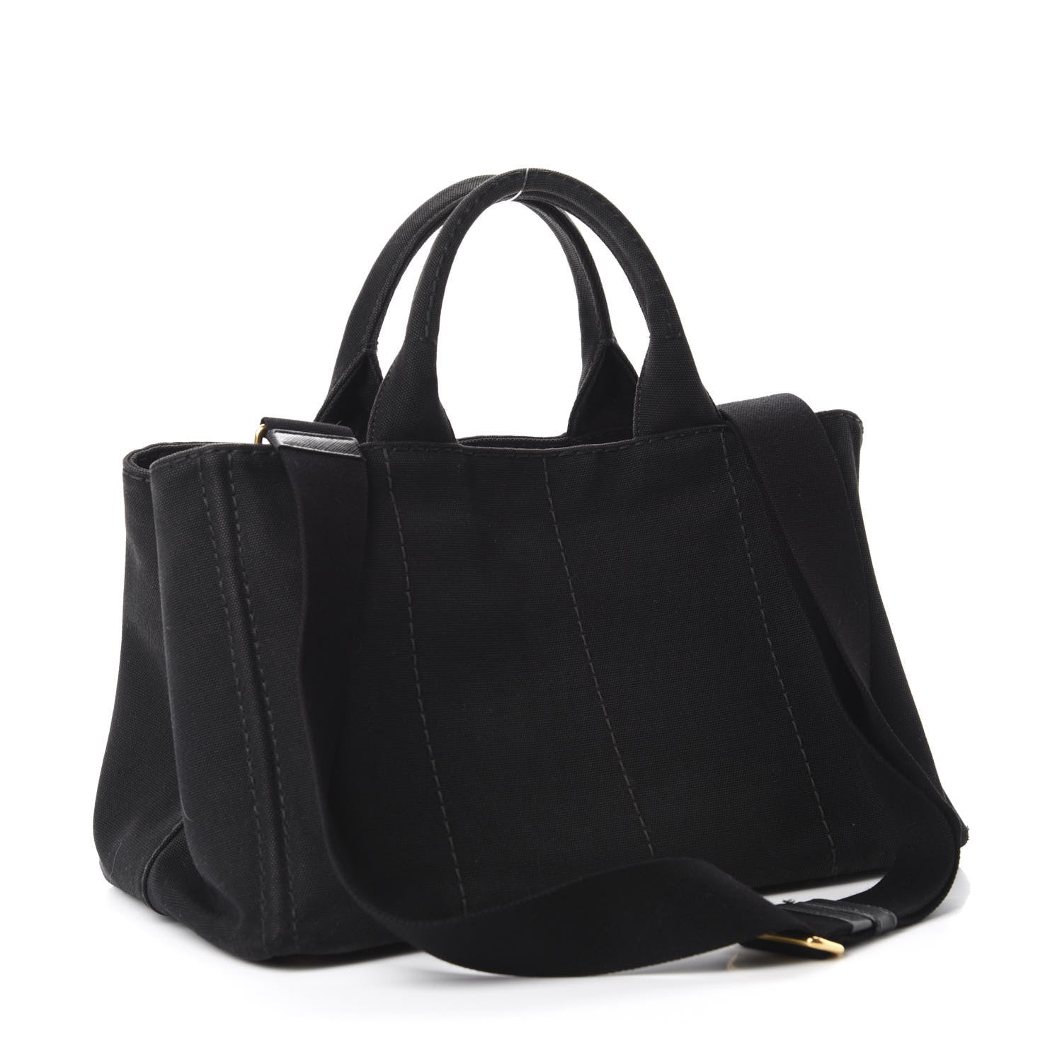Prada Canapa Logo Tote Black 4 of 10