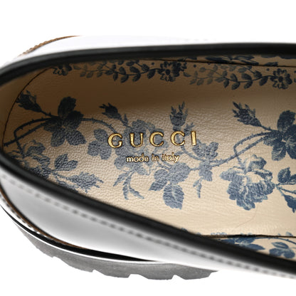 Gucci Cordovan Lux Womens Harald Horsebit 25mm Platform Loafers 39 Black 7 of 8