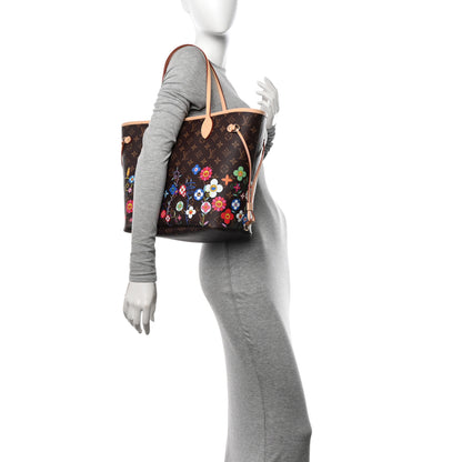 Louis Vuitton LV X TM Monogram Flowers Neverfull MM 2 of 9