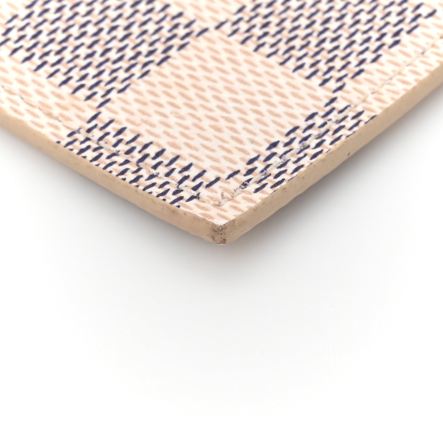 Damier Azur Felicie Chain Wallet Zippered Insert Rose Ballerine
