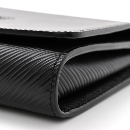 Louis Vuitton Epi Twist Chain Wallet Black 10 of 12