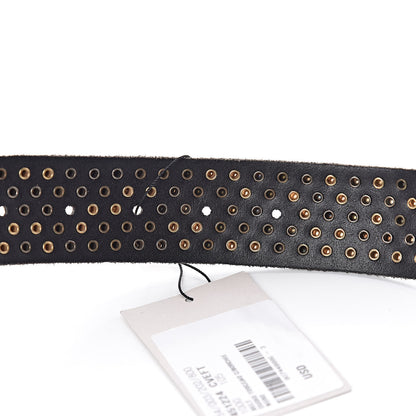 Gucci Calfskin Studded Feline Belt 105 42 Black 6 of 7