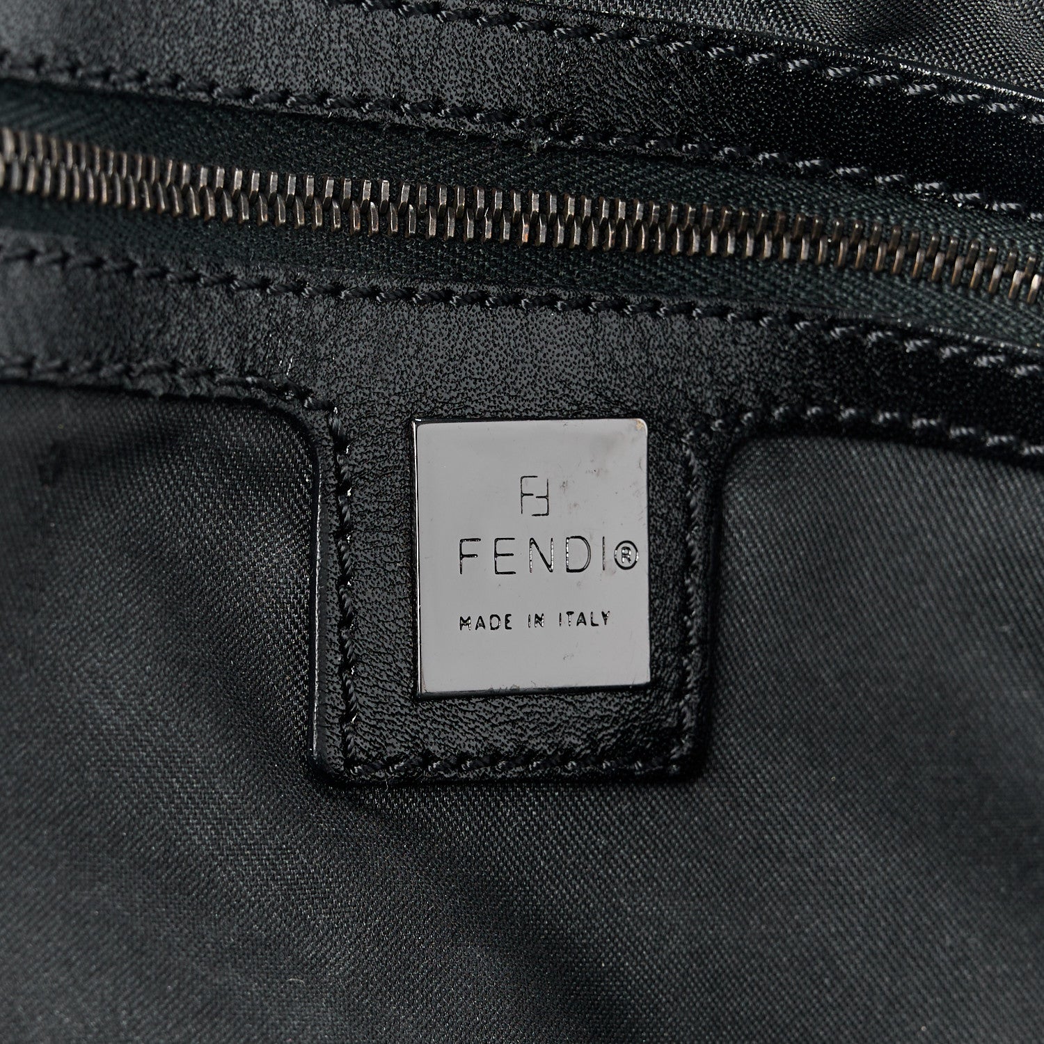 Fendi Zucca Zip Top Tote Black 7 of 10