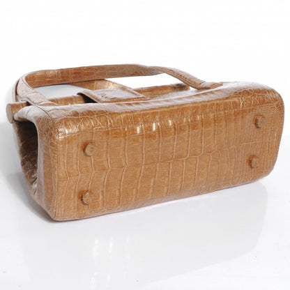 Nancy Gonzalez Crocodile Satchel Gold 4 of 7