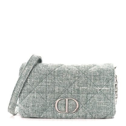 Christian Dior Canvas Macrocannage Caro Pouch Green Multicolor 1 of 11