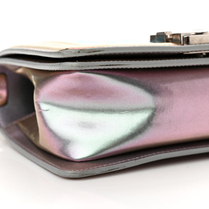 Chanel Iridescent Patent Calfskin PVC Quilted Small Boy Flap Light Purple 9 of 16