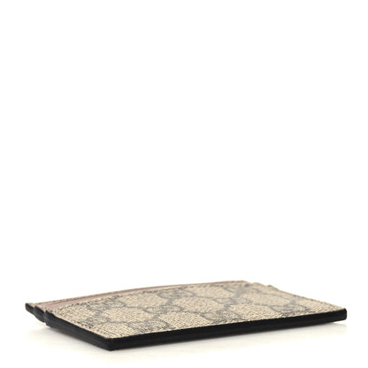 Gucci GG Supreme Monogram Calfskin Card Holder Beige Ebony Cuir 4 of 7