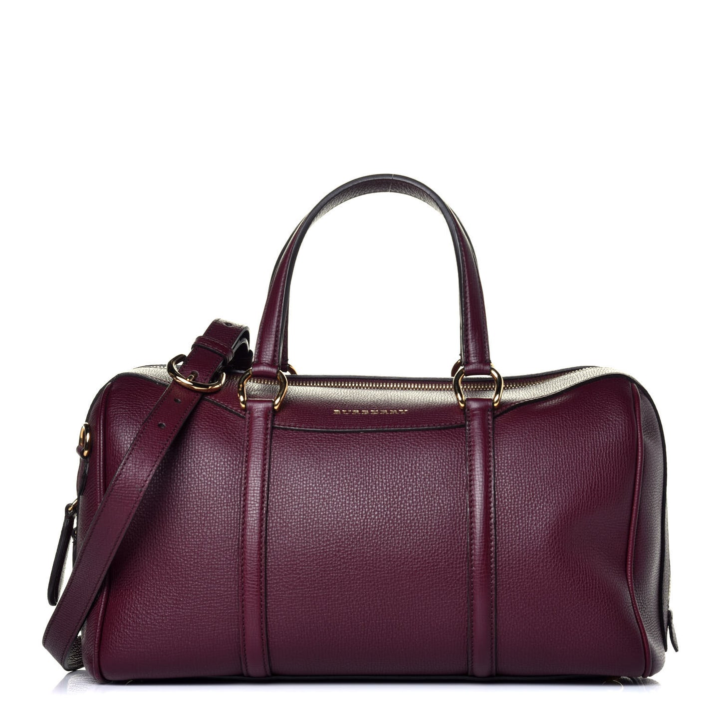 Derby Calfskin Medium Alchester Bowling Bag Mahogany Red