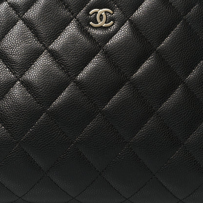 Chanel Caviar Quilted Medium Cosmetic Case Black 8 of 11