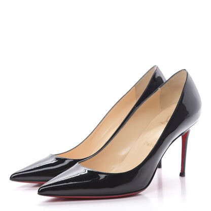 Christian Louboutin Patent Decollete 554 85 Pumps 37 Black 3 of 12