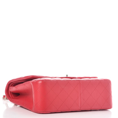 Chanel Lambskin Quilted Jumbo Double Flap Fuchsia 4 of 9