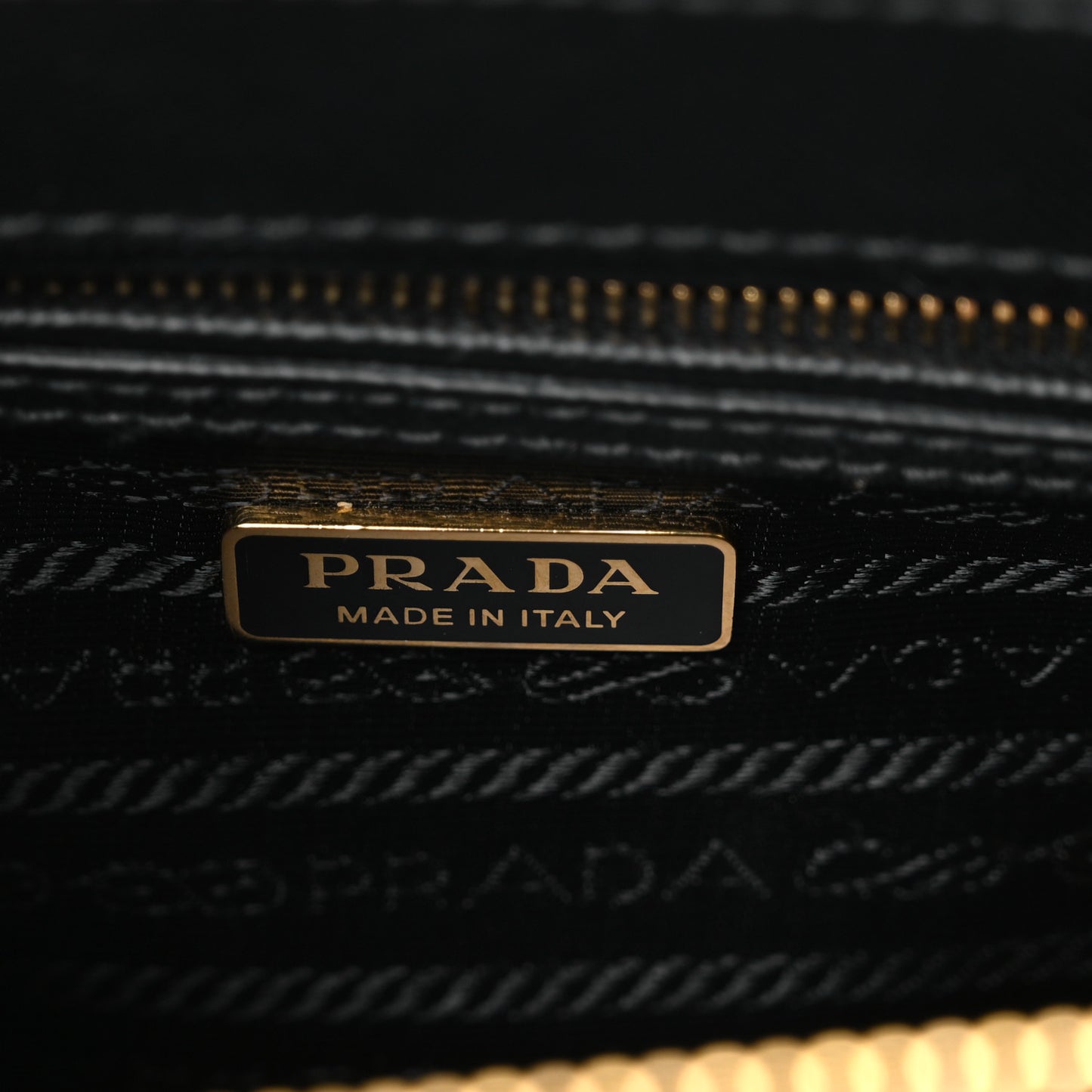 Saffiano Lux Mini Galleria Double Zip Tote Black