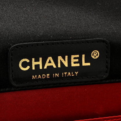 Chanel Satin Bow Clutch Black 7 of 9