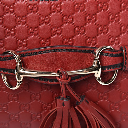 Gucci Soft Microguccissima Mini Emily Chain Shoulder Bag Rosso 11 of 12