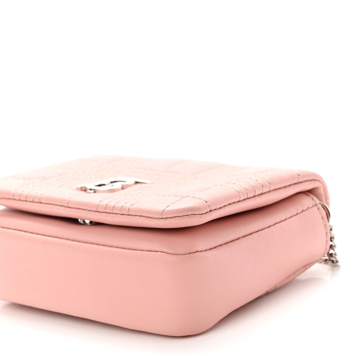 Burberry Lambskin Quilted Micro Lola Bag Blush Pink 10 of 10