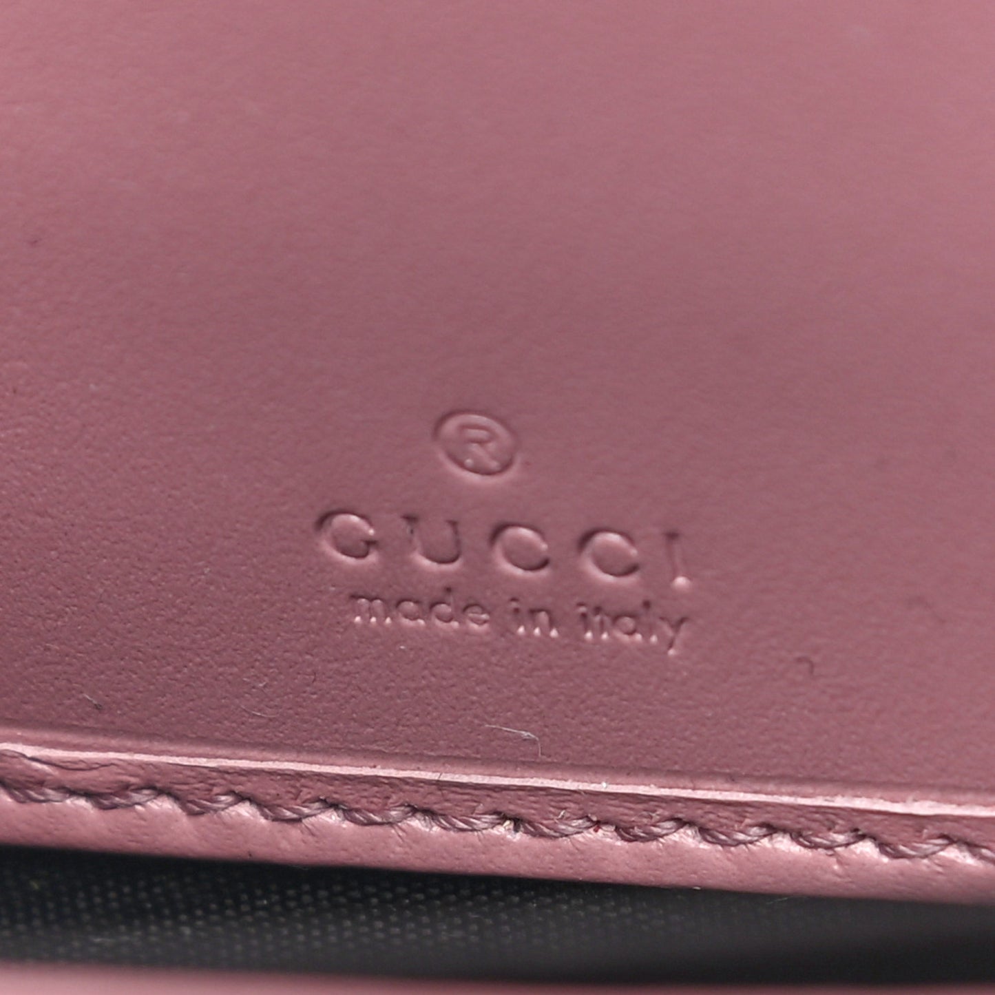Guccissima Zip Around Wallet Pink