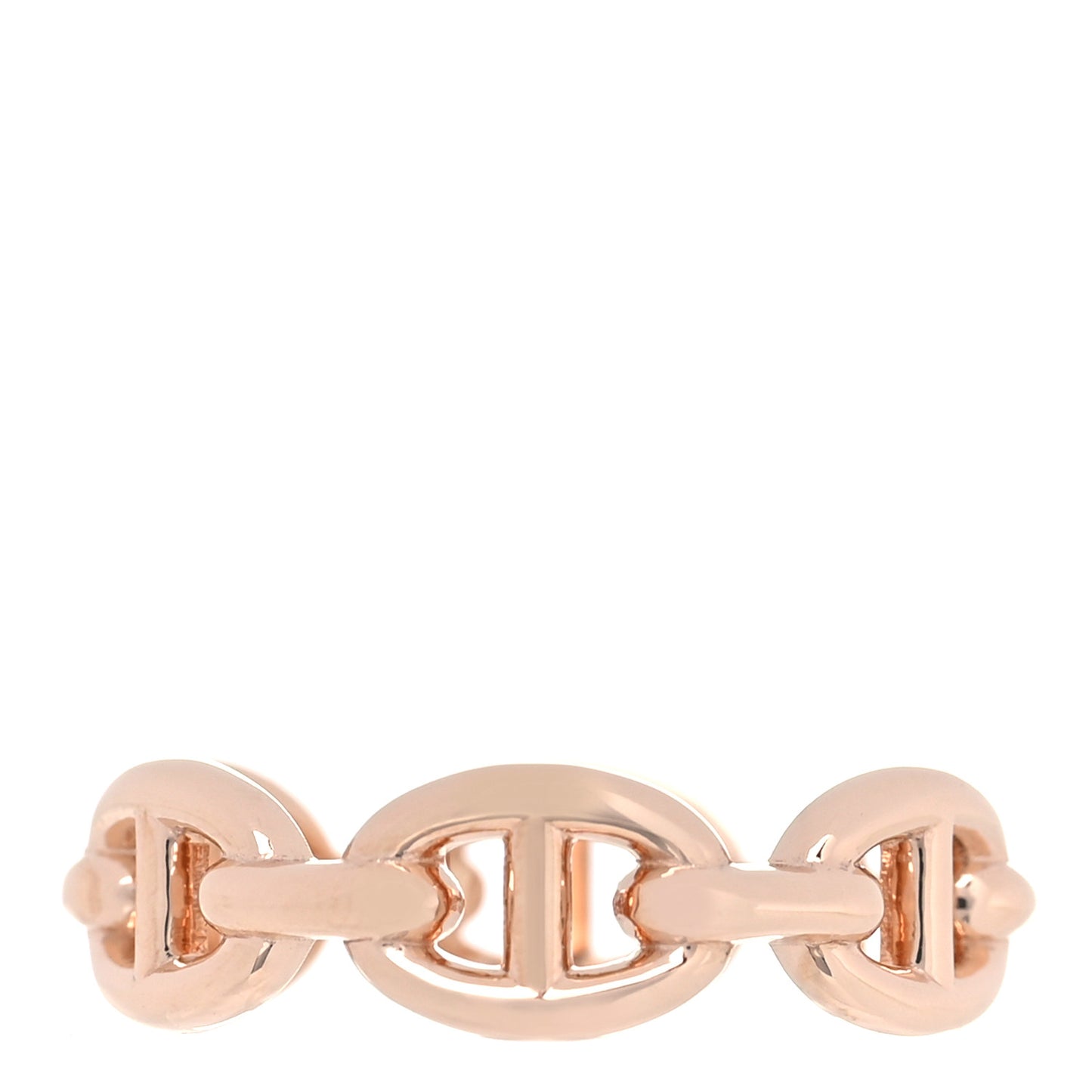 18K Rose Gold PM Chaine D'Ancre Enchainee Ring 52 6