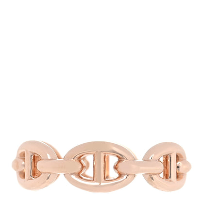 Hermes 18K Rose Gold PM Chaine D'Ancre Enchainee Ring 52 6 1 of 6