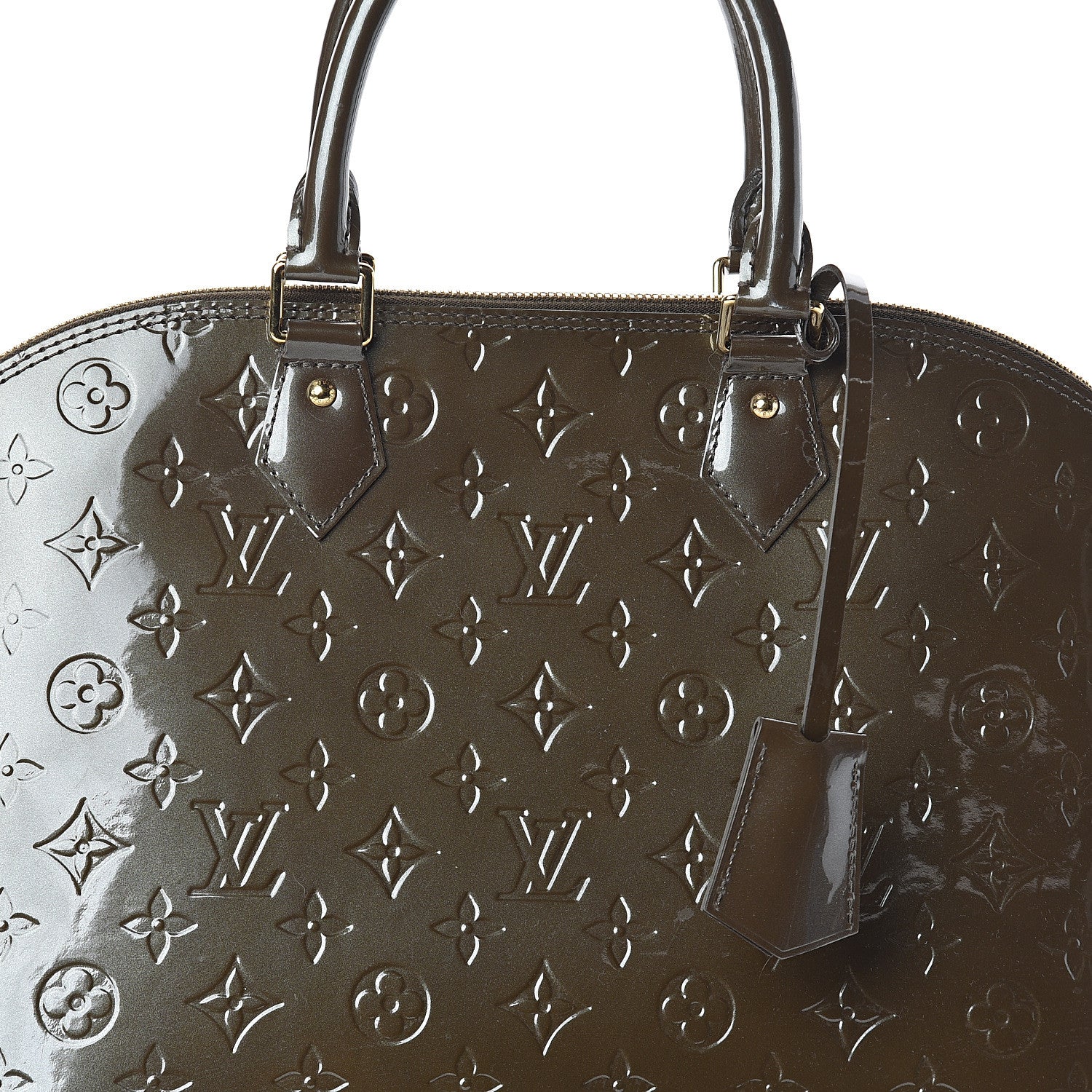 Louis Vuitton Vernis Alma GM Vert Bronze 6 of 8