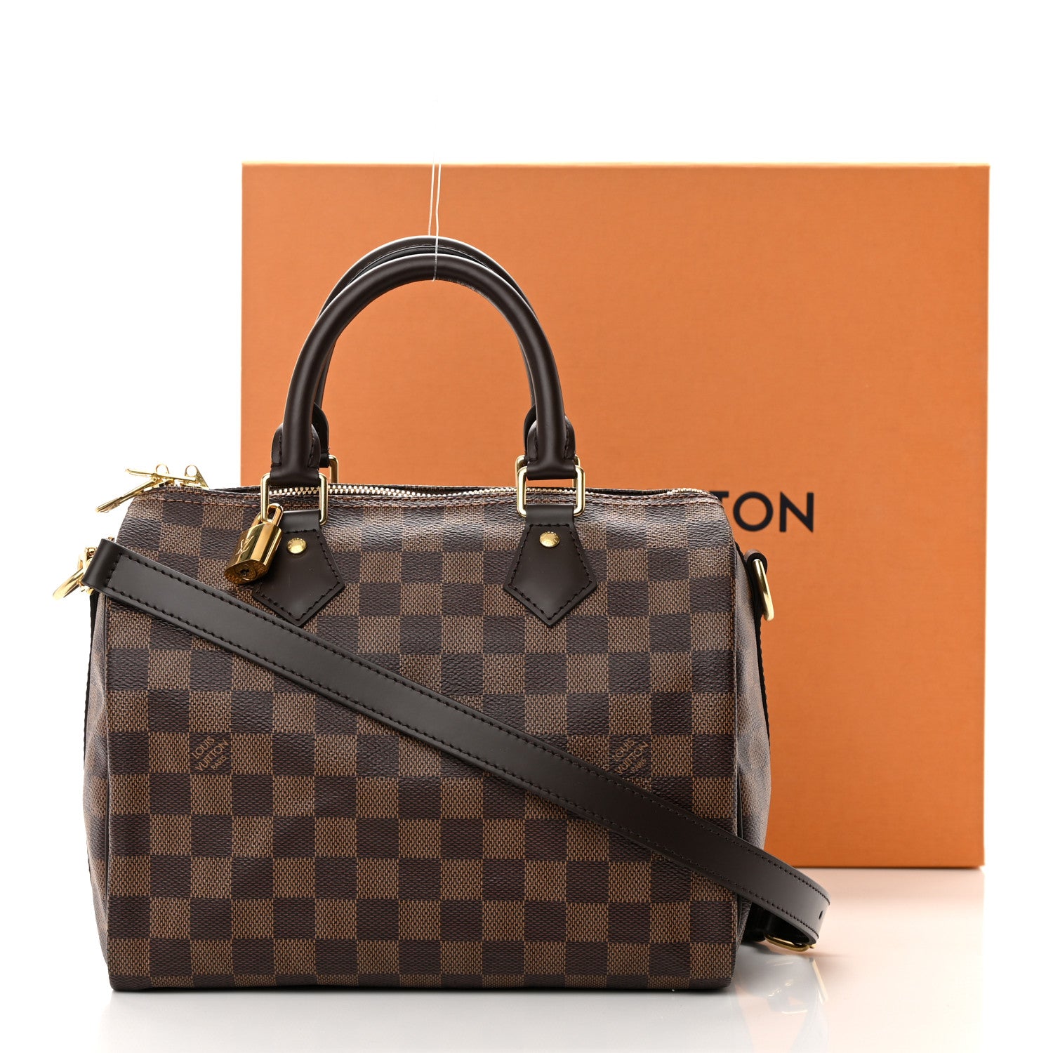 Louis Vuitton Damier Ebene Speedy Bandouliere 25 12 of 12