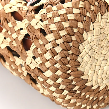Loewe Calfskin Raffia Paulas Ibiza Bucket Bag Natural Tan 6 of 7