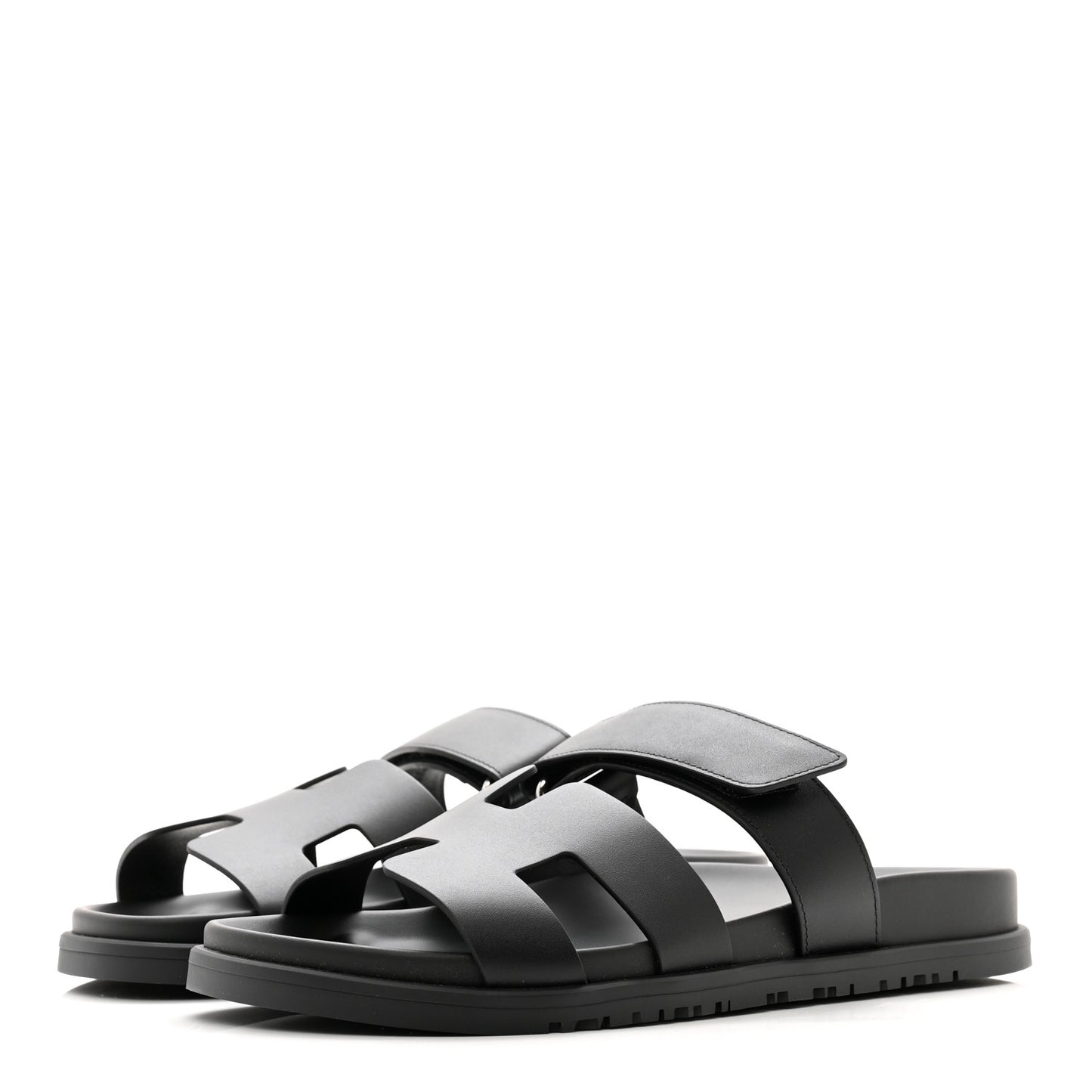 Calfskin Womens Chypre Sandals 38.5 Black