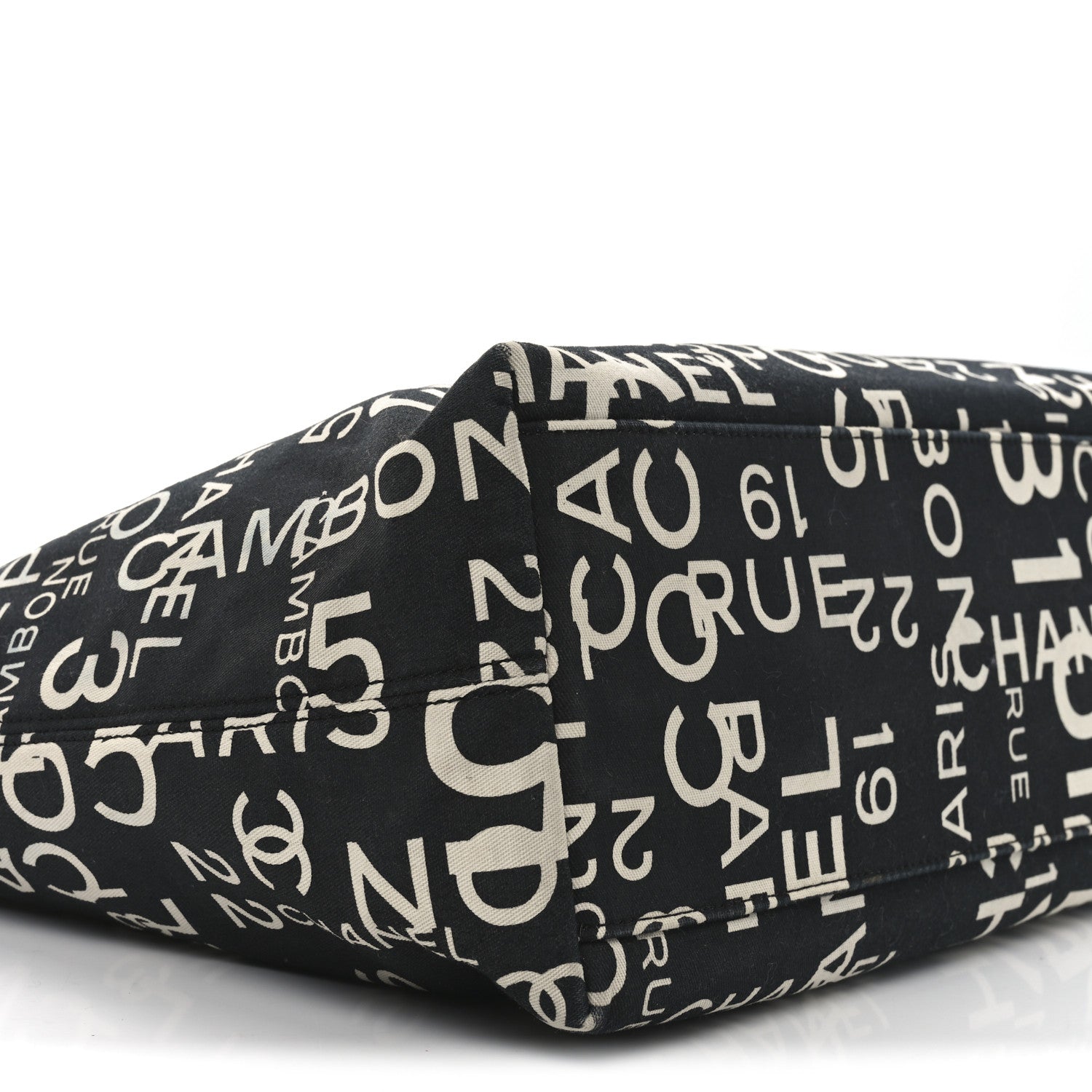Chanel Canvas 31 Rue Cambon Beach Tote Black 8 of 11