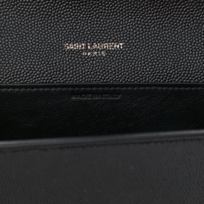 Saint Laurent Grain De Poudre Uptown Chain Wallet Black 8 of 10