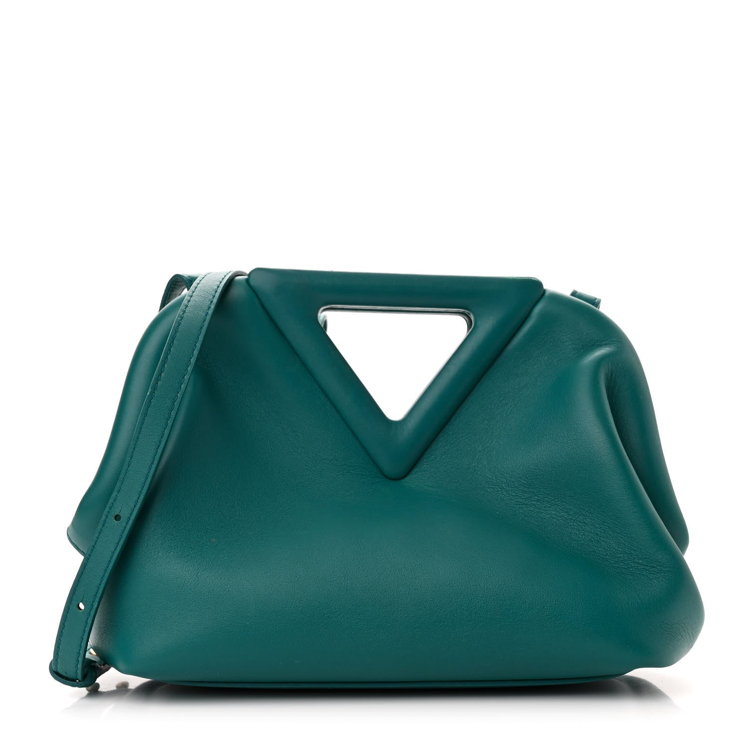 Bottega Veneta Calfskin Small The Point Triangle Bag Mallard 1 of 10