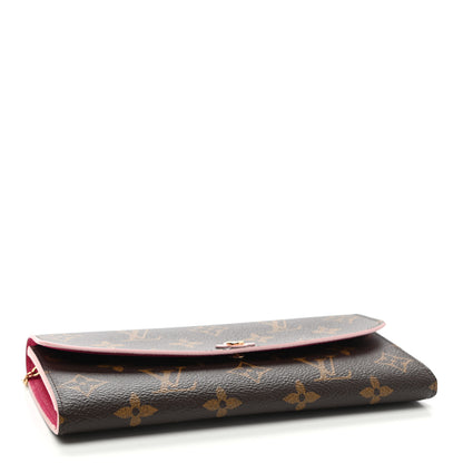 Louis Vuitton Monogram Bloom Flower Emilie Wallet Fuchsia 4 of 8