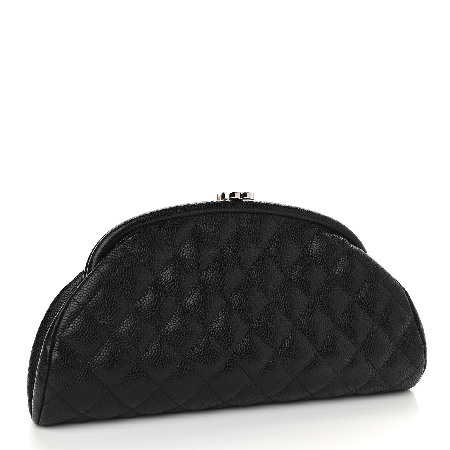 Caviar Quilted Timeless Clutch Black