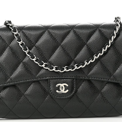 Chanel Caviar Quilted Phone Holder Wallet on Removable Chain Black 9 of 12