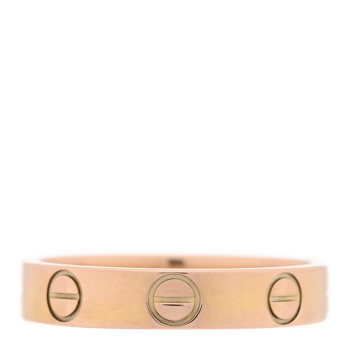 Cartier 18K Yellow Gold 3.5mm LOVE Wedding Band Ring 48 4.5 3 of 4