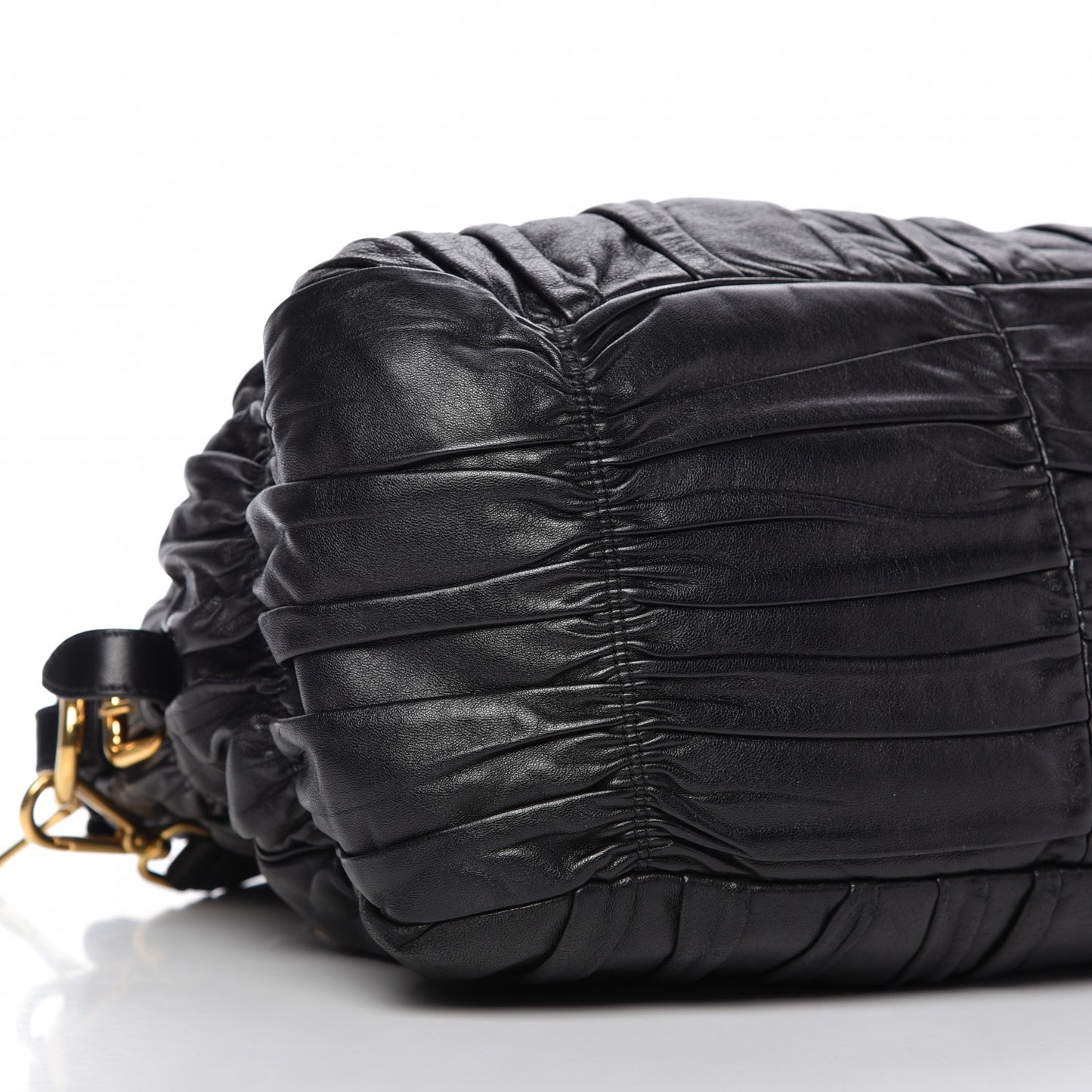 Nappa Gaufre Tote Black